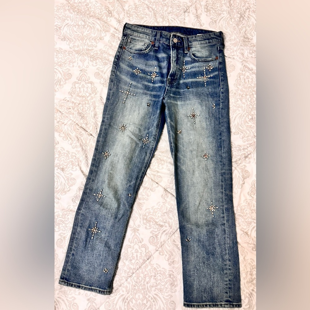 Lucky Brand Embellished crop jeans - Picture 3 of 4